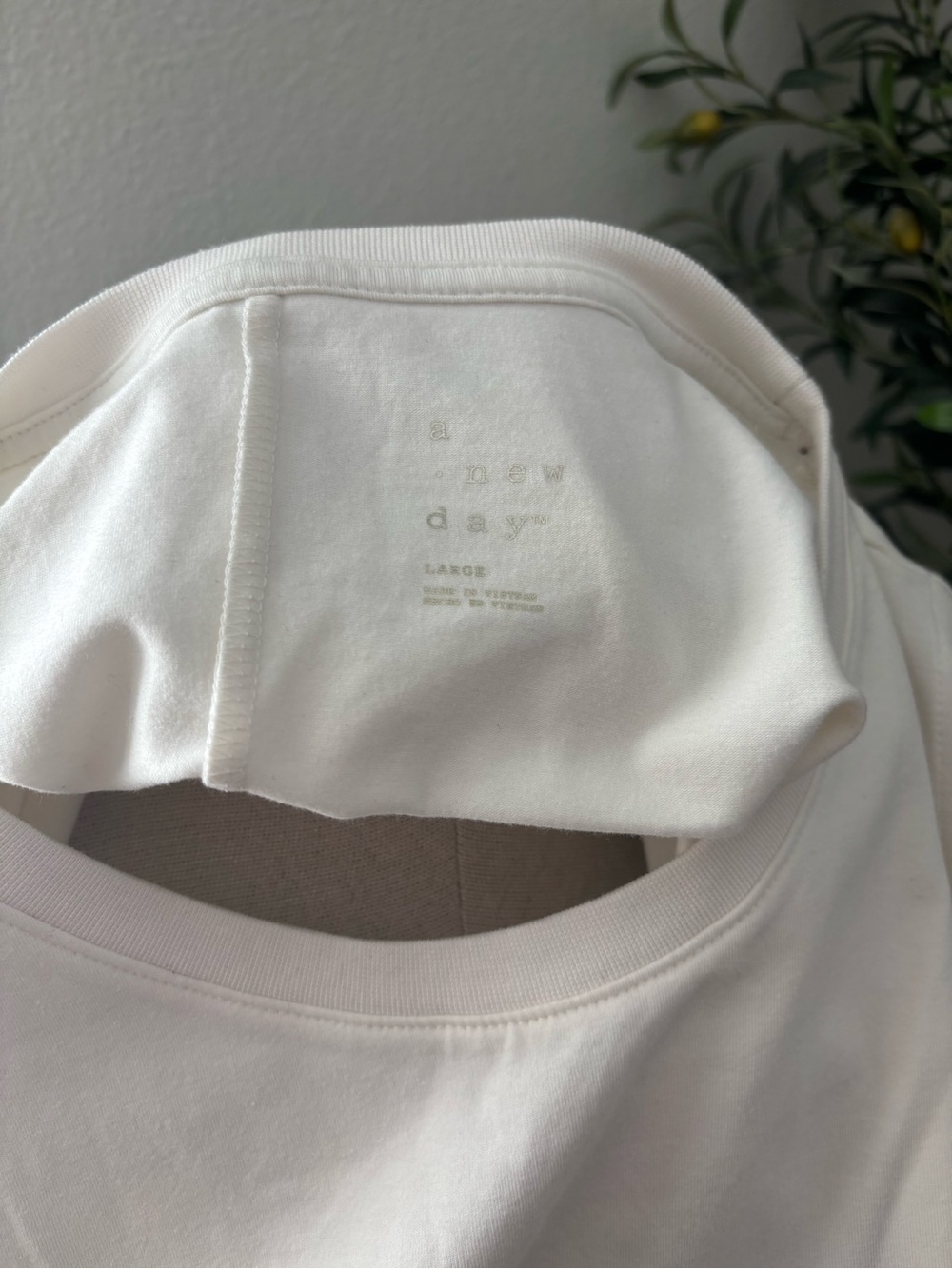 A new day Casual White Tee Shirt Dress - Picture 2 of 3